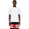 Gcds T-shirt With Rubberized Micro Logo In White