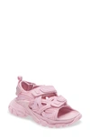 Balenciaga Track Touch-strap Sandals In Baby Pink