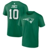 Fanatics Branded Mac Jones Green New England Patriots St. Patrick's Day Icon Player T-shirt In Green