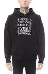 Hvman Graphic Pullover Hoodie In Black