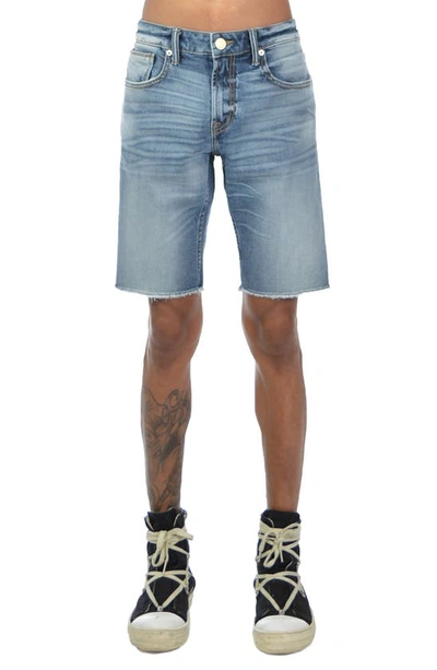 Hvman Mero Rocker Slim Stretch Shorts In Grey