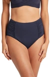 SEA LEVEL SEA LEVEL HIGH WAIST GATHERED SIDE SWIM BOTTOMS