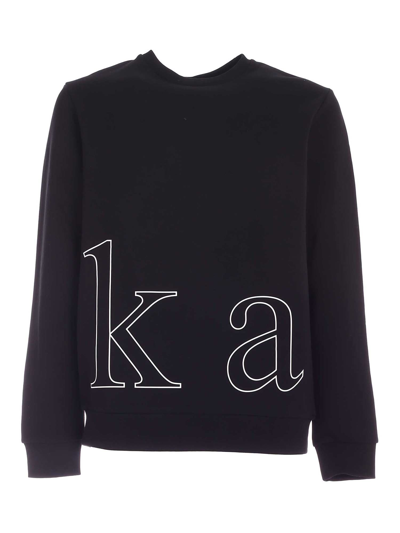 Karl Lagerfeld Karl Lettering Sweatshirt In Black
