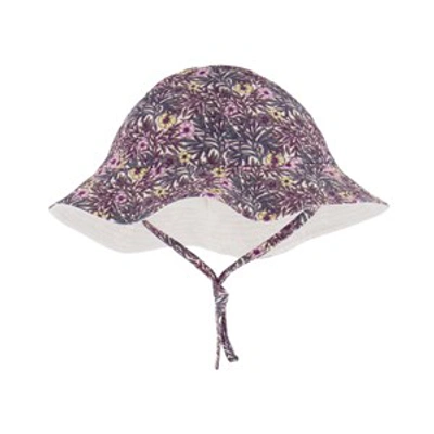 Ikks Kids' Floral Sun Hat Purple
