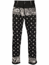 ETRO STRAIGHT TROUSERS WITH PAISLEY PRINT