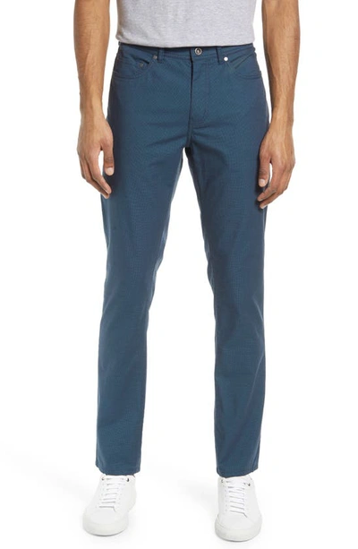 Rodd & Gunn Straight Leg Stretch Cotton Trousers In Bluestone