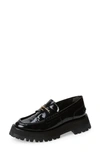 Alexander Wang 45mm Carter Lug Patent Leather Loafers In Black