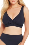 SEA LEVEL CROSS FRONT BRA SWIM TOP