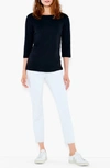 Nzt Nic And Zoe Boatneck T-shirt In Black Onyx