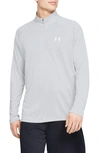 Under Armour Training Tech 2.0 Half Zip Top In Grey In Halo Grey/ White