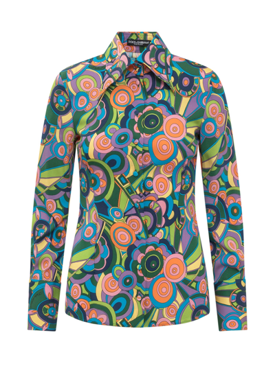 Dolce & Gabbana Graphic Printed Shirt In Multi