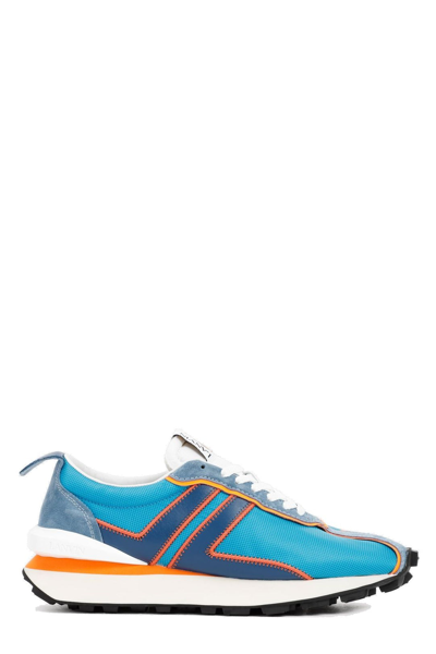 Lanvin Bumbr Low-top Sneakers In Blue,orange
