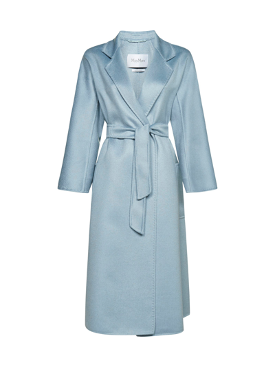 Max Mara Ludmilla Cashmere Wrap Coat In Blue | ModeSens