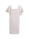 BARBA NAPOLI DRESS WITH BUTTERFLY SLEEVE