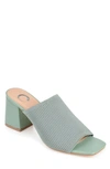 Journee Collection Lorenna Block Heel Mule In Green