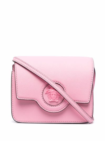 Versace Womens Pink Leather Shoulder Bag