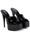 PARIS TEXAS MARINA PATENT LEATHER SANDALS