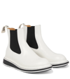 Loewe 20mm Leather Chelsea Boots In White,black