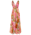 DOLCE & GABBANA FLORAL SILK CHIFFON GOWN