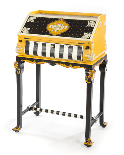 Mackenzie-childs Worker Bee Writing Desk In Multi