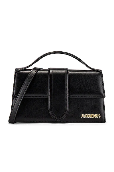 Jacquemus Le Bambino Leather Handbag In Black