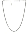 SAINT LAURENT SMALL CURB CHAIN NECKLACE