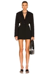 Jacquemus Bari Cutout Wool-canvas Mini Dress In Black