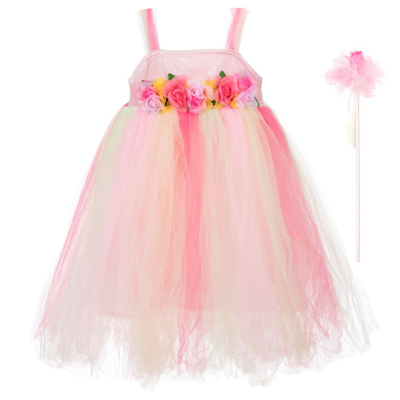 Dress Up By Design Kids'  Girls Summer Fairy 2 Piece Costume In Pink