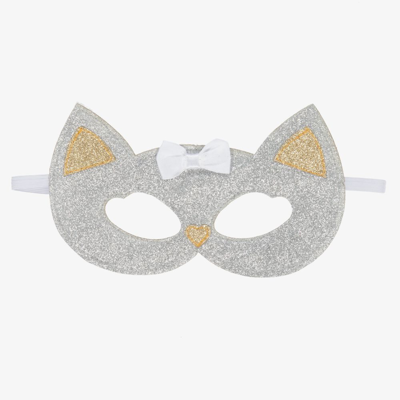 Souza Kids' Girls Silver & Gold Glitter Cat Mask