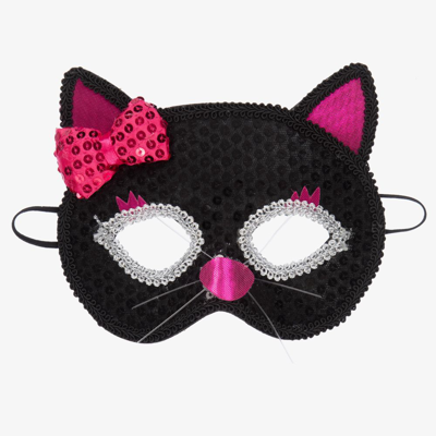 Souza Kids' Girls Black & Pink Cat Mask