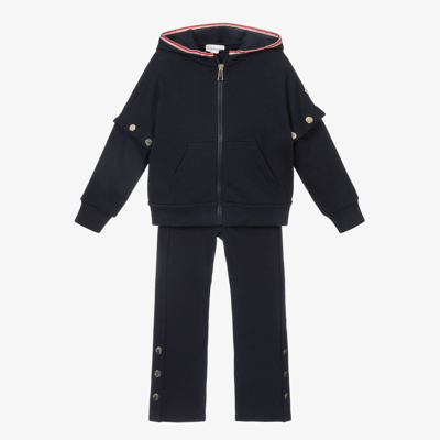 Moncler Babies' Girls Navy Blue Tracksuit