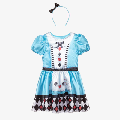 Dress Up By Design Kids'  Girls Alice In Wonderland Costume In Blue