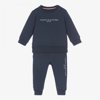 TOMMY HILFIGER BLUE COTTON BABY TRACKSUIT