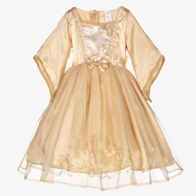 Souza Kids' Girls Gold Princess Costume Dress
