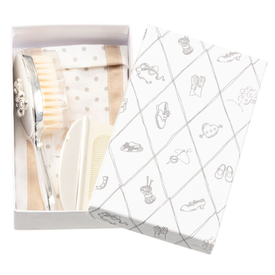 English Trousseau Silver Baby Brush Gift Set