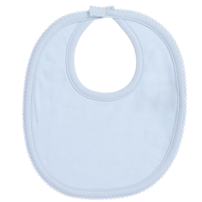 Kissy Kissy Blue Pima Cotton Baby Bib