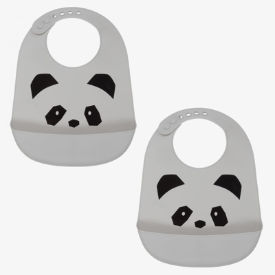 Liewood Grey Silicone Bibs (2 Pack)