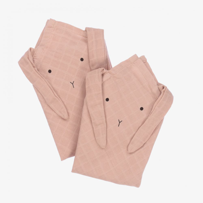 Liewood Pink Muslin Cloths (2 Pack)