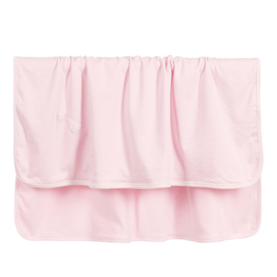 Magnolia Baby Girls Pink Pima Blanket (74cm)