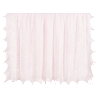 Sarah Louise Girls Pink Knitted Shawl (117cm)