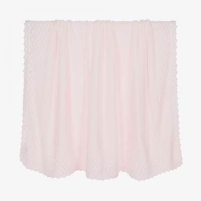 Sarah Louise Girls Pink Knitted Blanket (148cm)