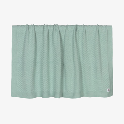 Minutus Green Knitted Blanket (90cm)