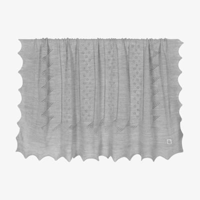 Minutus Grey Knit Baby Blanket (100cm)