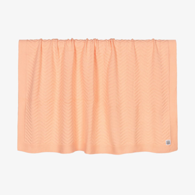 Minutus Orange Knitted Blanket (90cm)