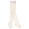 CARLOMAGNO GIRLS IVORY COTTON LACE TIGHTS