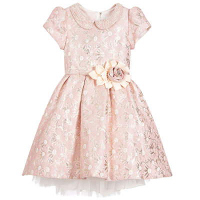 Romano Princess Kids' Girls Pink Brocade Dress