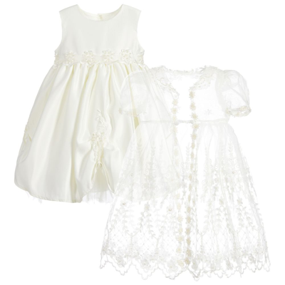 romano princess dress Romano Princess - Baby Girls Ivory & Gold Dress