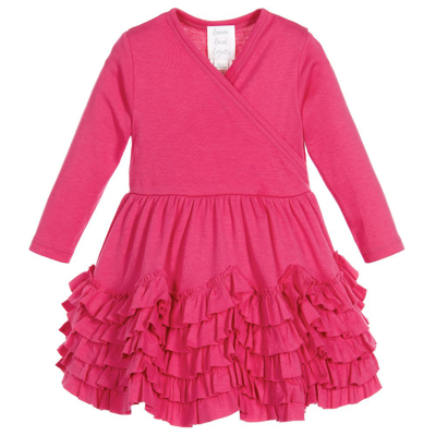 Lemon Loves Layette Babies' Girls Pink Pima Cotton Dress
