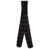 COUNTRY GIRLS BLACK & GOLD GLITTER BOW TIGHTS