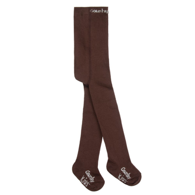 Country Kids' Girls Brown Cotton Tights